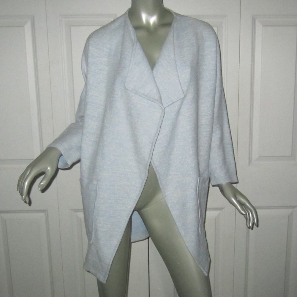 River Island Light Blue Waterfall Front Cardigan Swea… Gem